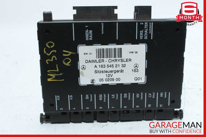 98-05 Mercedes W163 ML350 ML320 Seat Control Module Front Left Or Right OEM