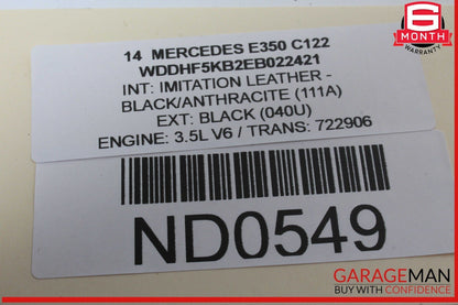 08-20 Mercedes W212 E350 E550 E400 Front Right Side Door Lock Latch Actuator OEM