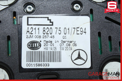 03-11 Mercedes W219 CLS550 CLS500 Rear Overhead Dome Light Gray 2118207501 OEM