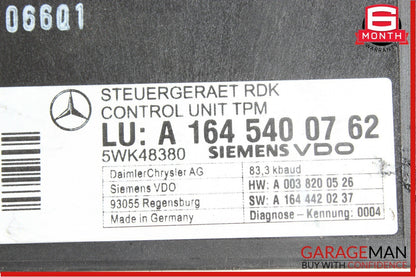 06-11 Mercedes X164 GL450 CLS550 R550 TPMS Tire Pressure Control Module Unit OEM