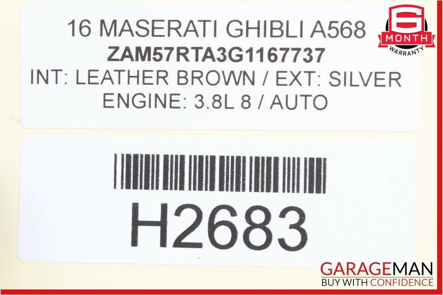 14-17 Maserati Ghibli Rear Suspension Subframe Cross Member Crossmember Frame