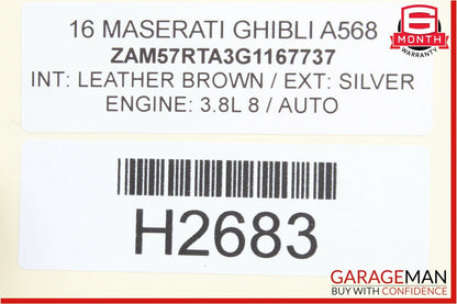 14-17 Maserati Ghibli Rear Suspension Subframe Cross Member Crossmember Frame