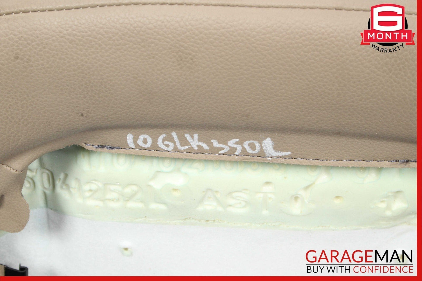 10-15 Mercedes X204 GLK350 Front Left Top Upper Seat Cushion Cover Brown OEM