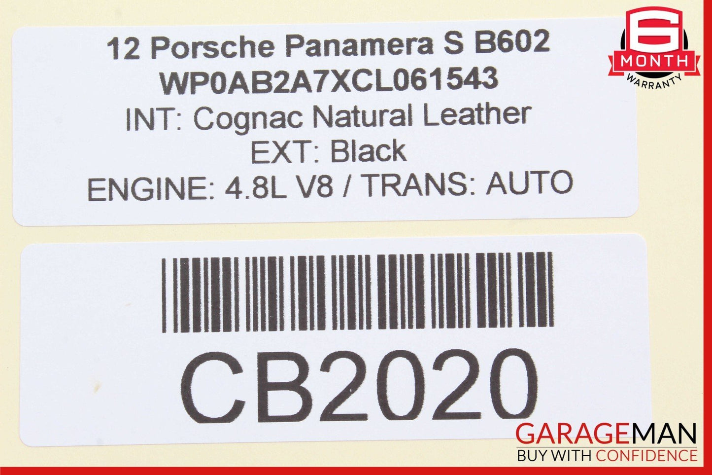 10-16 Porsche Panamera 970 Steering Column Upper Trim Panel Housing Cover Brown