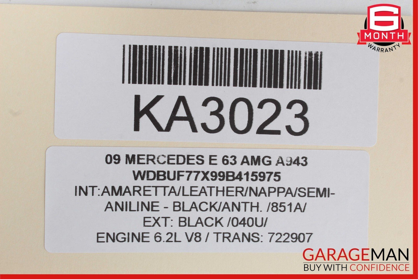 07-09 Mercedes W211 E350 E63 AMG Rear Right Side Door Control Module Unit OEM