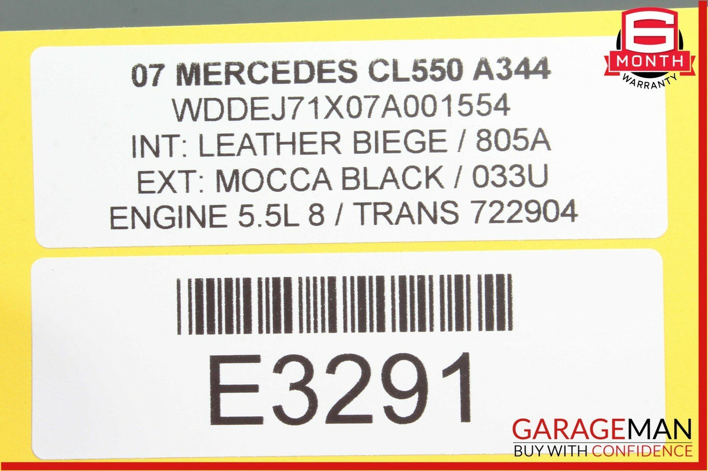 07-13 Mercedes W216 CL550 Trunk Lid Lift Hydraulic Pump Motor Cylinder OEM
