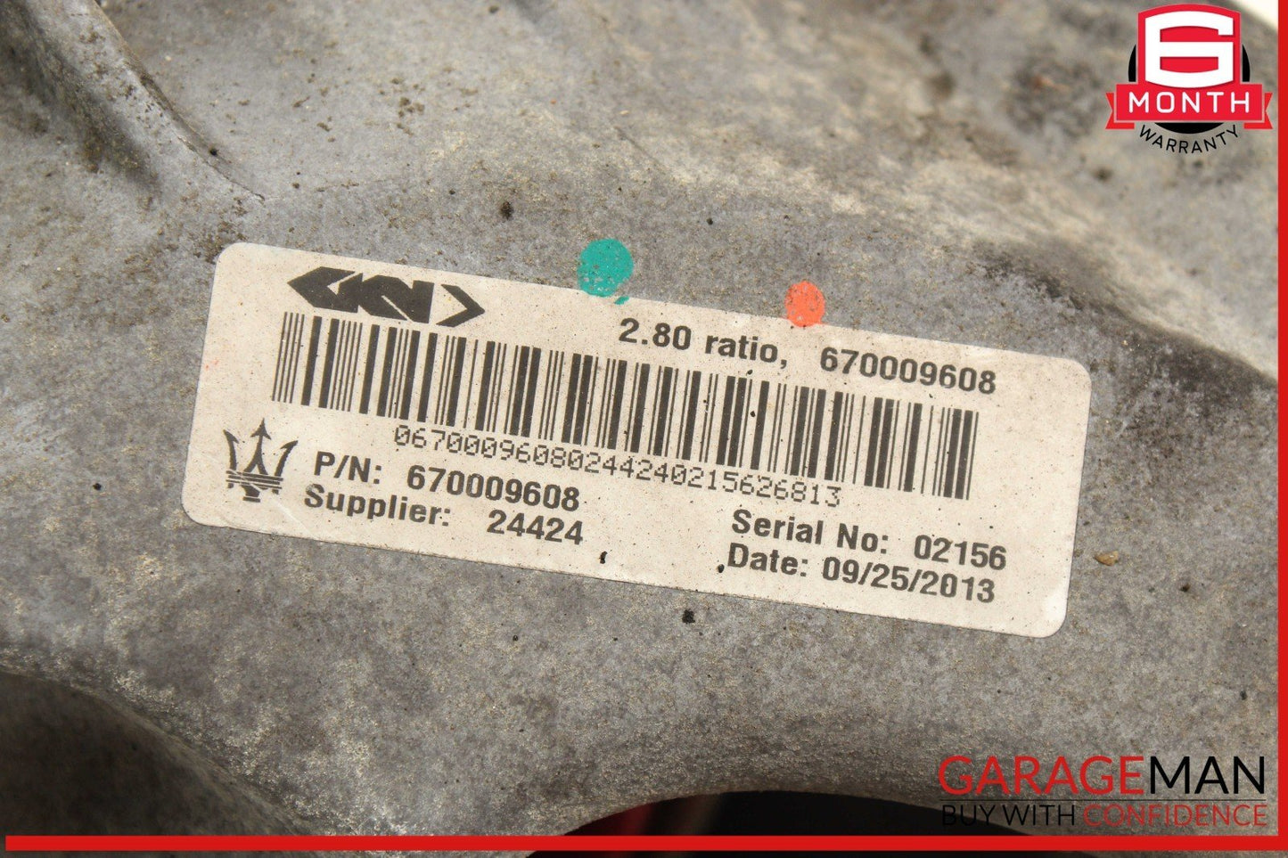 14-24 Maserati Ghibli S Q4 AWD Rear Diff Differential Axle Carrier 670009608 OEM
