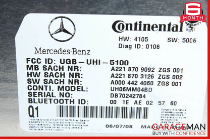 07-09 Mercedes S550 CL550 CL600 Bluetooth Communication Controller Module Q1