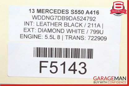 11-18 Mercedes W221 S550 CL550 High Pressure Fuel Pump Line Set OEM