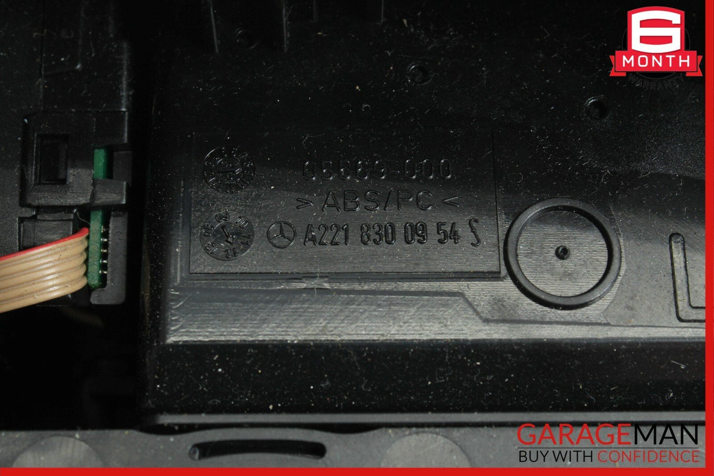 07-14 Mercedes S400 CL600 Center Dash Heater Switch Control Panel Assembly Wood