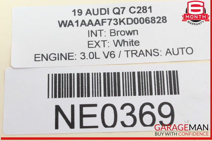 17-24 Audi Q7 Q5 Rear Left / Rear Right Upper Forward Control Arm 4M0505361G OEM