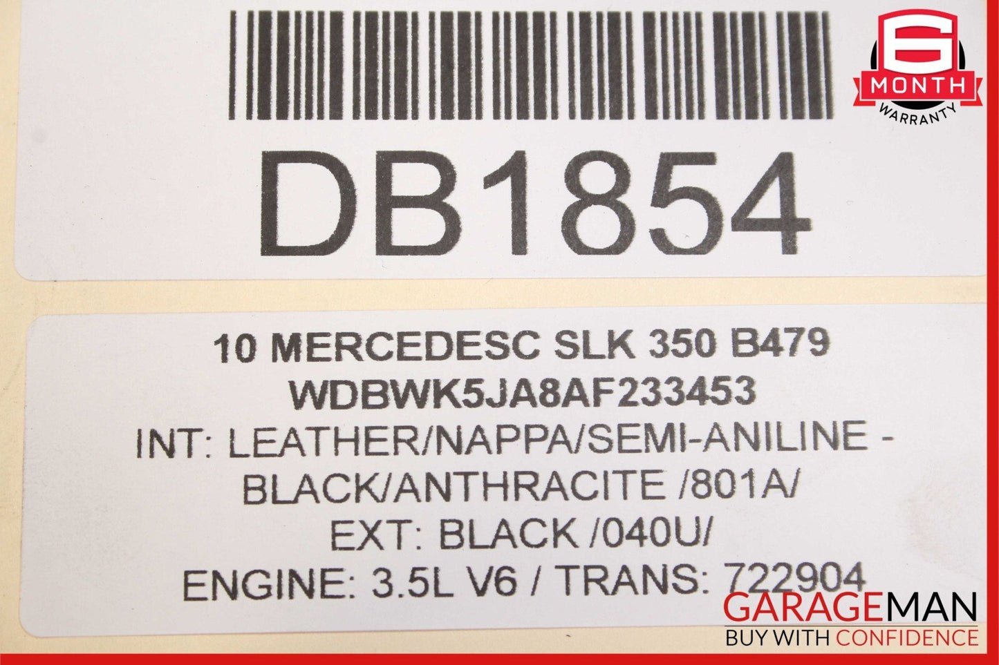 05-11 Mercedes R171 SLK350 Rear Differential Diff Carrier Axle 3.27