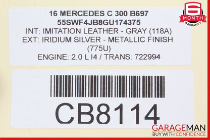 15-20 Mercedes W205 C350e C63 AMG Gas Throttle Accelerator Pedal