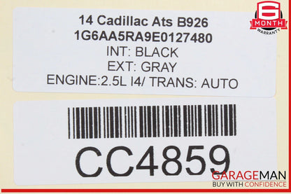 13-16 Cadillac ATS Rear Right Passenger Side Door Trim Panel Black OEM