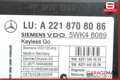 07-13 Mercedes W221 S550 S600 Keyless Go Door Entry Control Controller Module