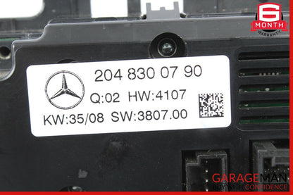 08-11 Mercedes W204 C350 C63 AMG AC A/C Heater Climate Control OEM