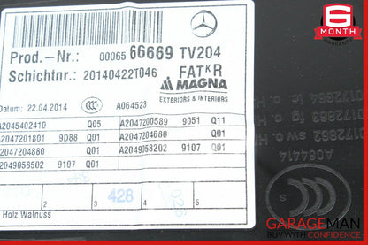 08-14 Mercedes W204 C250 C300 Front Right Side Interior Door Panel Assembly OEM