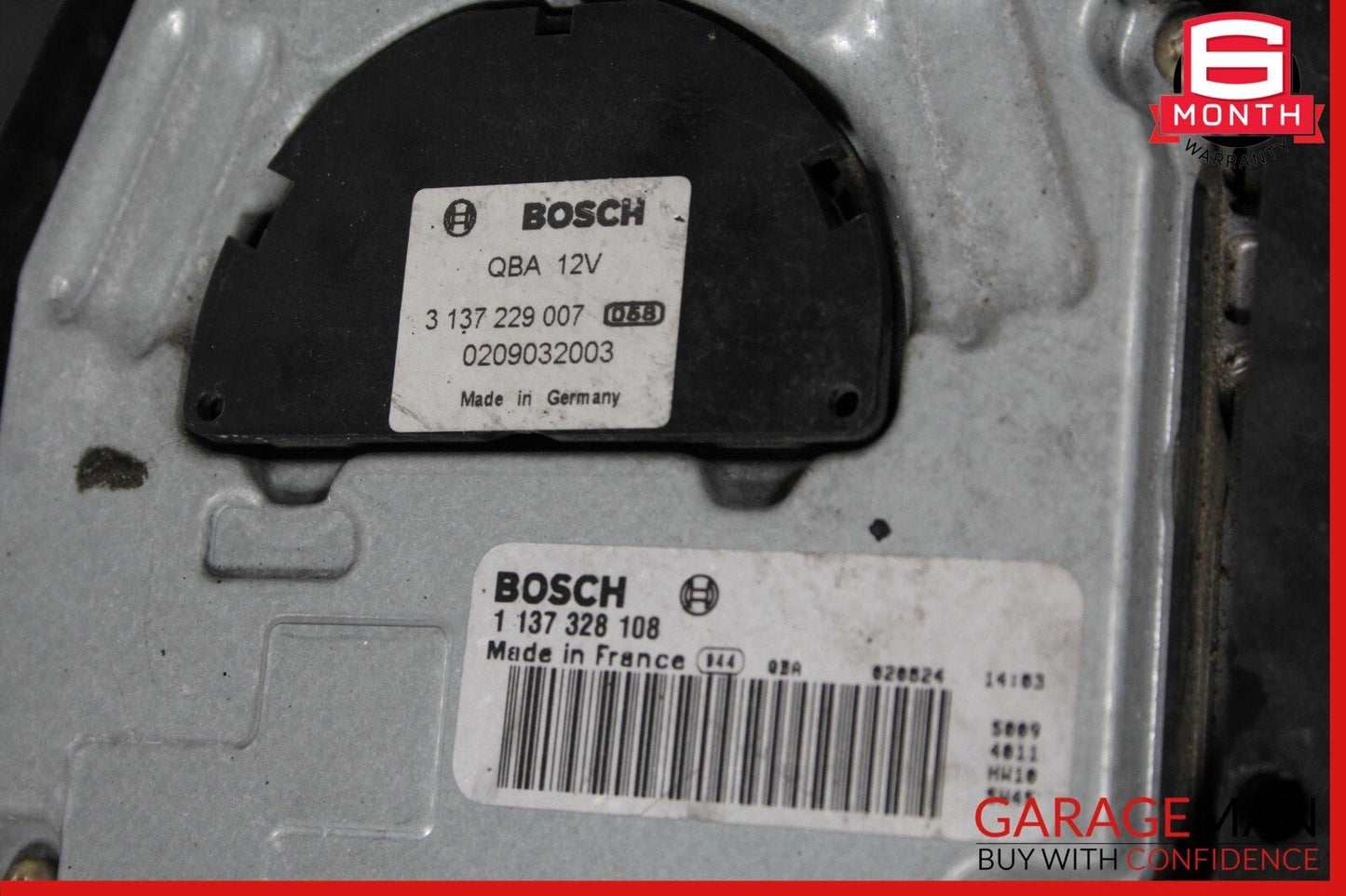 03-06 Mercedes R230 SL500 Engine Cooling Radiator Fan Shroud A/C Condenser Assy
