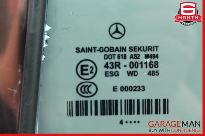 06-11 Mercedes W219 CLS550 Rear Left Side Quarter Window Glass Panel Assembly