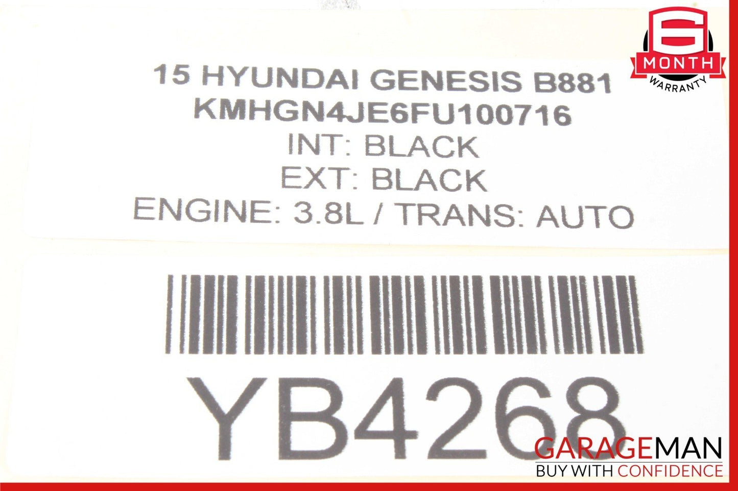 15-17 Hyundai Genesis G80 Rear Left Driver Side Spindle Knuckle Hub Assembly OEM