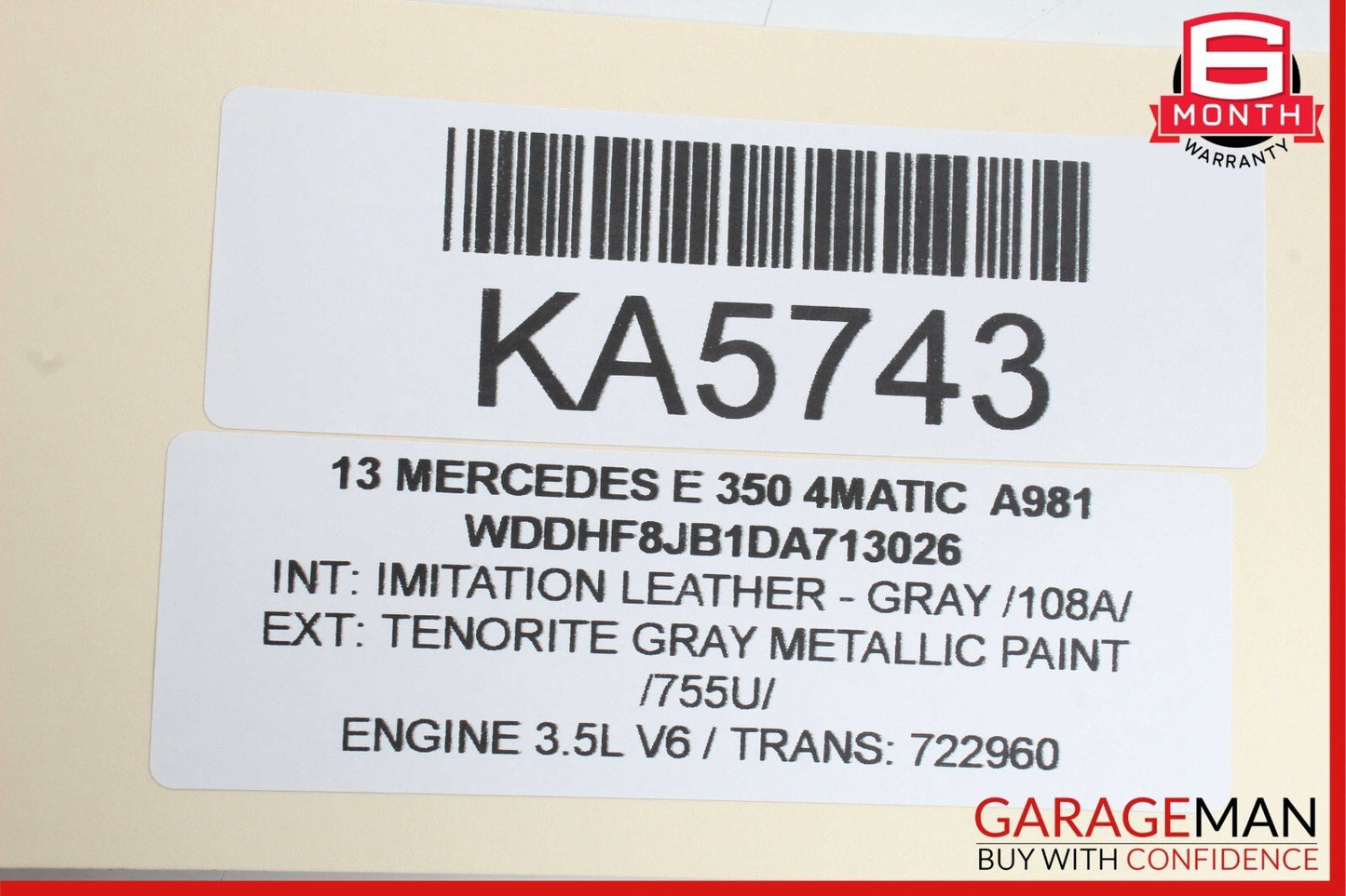 08-18 Mercedes W212 E350 4Matic Rear Left Side Door Control Module OEM