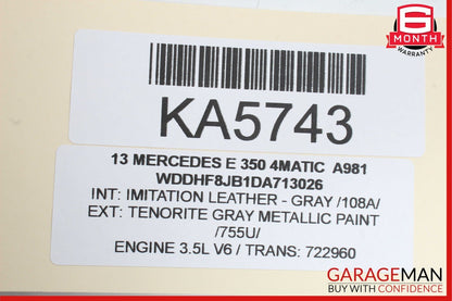 08-18 Mercedes W212 E350 4Matic Rear Left Side Door Control Module OEM