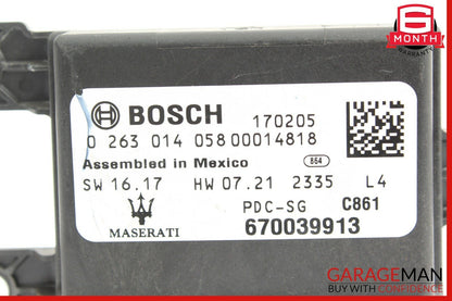 14-17 Maserati Ghibli Parking Park Sensor PDC Control Module Unit 670039913 OEM