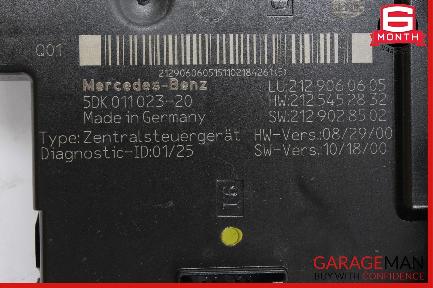 10-11 Mercedes W212 E350 E550 Rear SAM Module Fuse Box Relay 2129060605 OEM