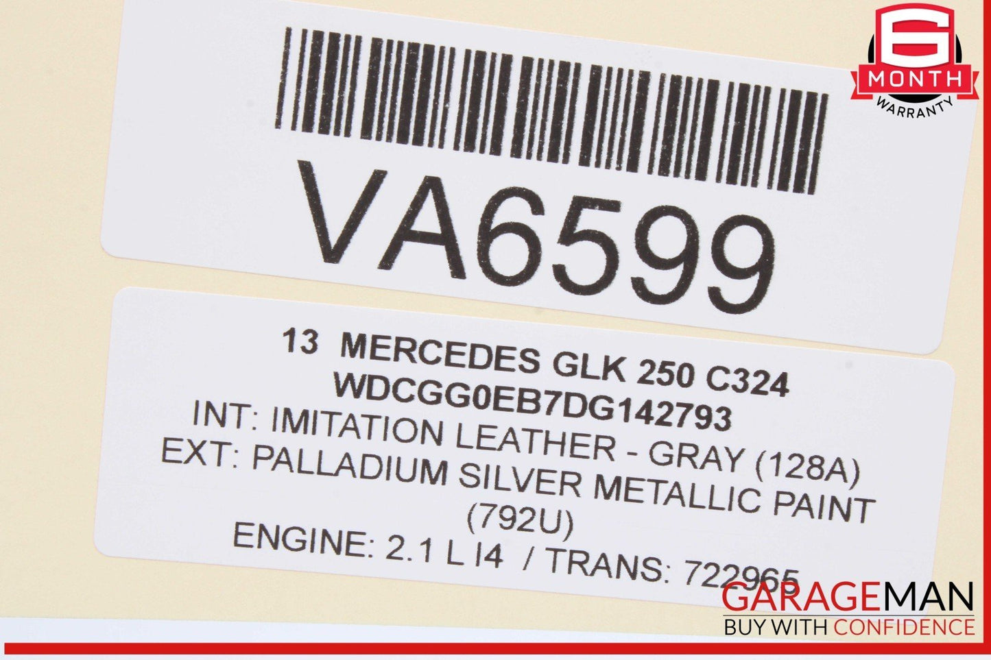 08-18 Mercedes X204 GLK250 GLK350 Rear Right Side Door Control Module OEM