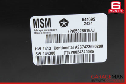 14-17 Maserati Ghibli Front Left Driver Side Seat Control Controller Module Unit