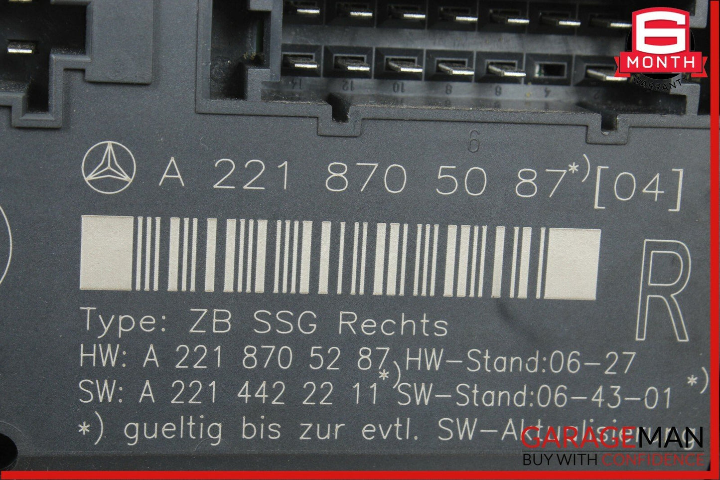 07-13 Mercedes W221 S350 S550 Front Right Passenger Side Seat Controller Module