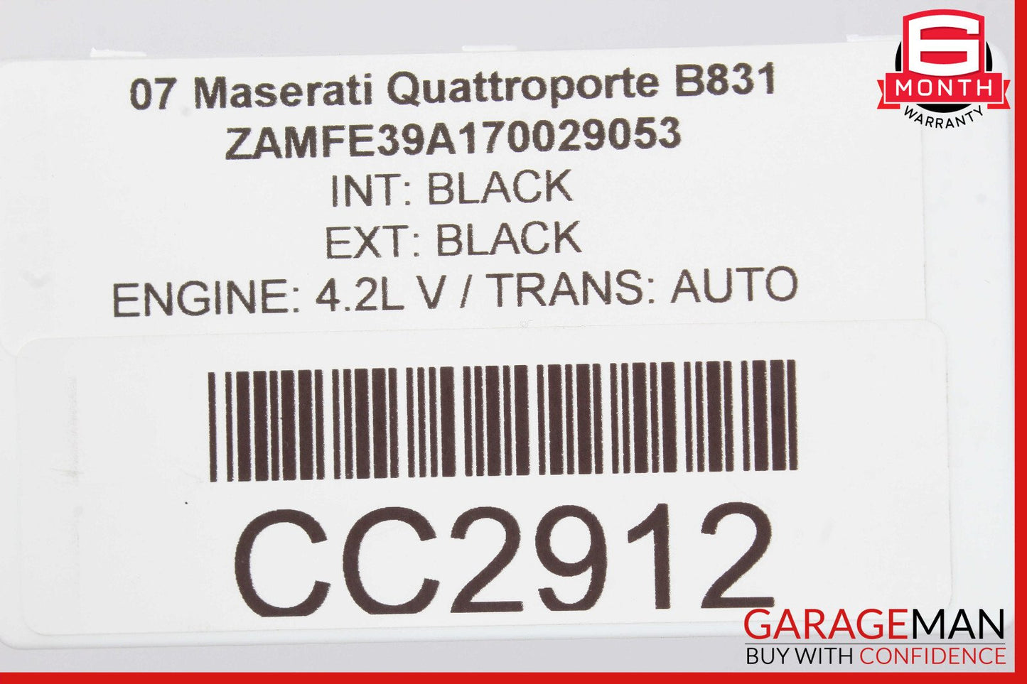 03-08 Maserati Quattroporte M139 Front Bumper Cover Panel Assembly Black OEM