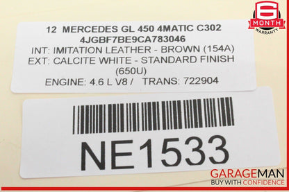 06-13 Mercedes X164 GL450 4MATIC Front Left Driver Side Door Control Module OEM