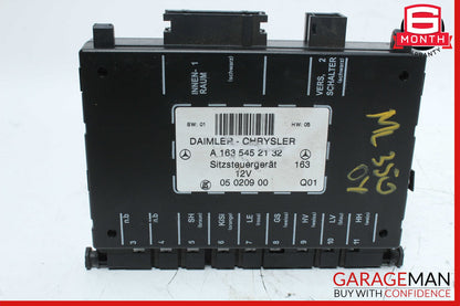 98-05 Mercedes W163 ML350 Seat Control Module Front Left Or Right OEM