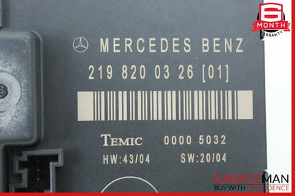 06-11 Mercedes W219 CLS550 CLS55 AMG Rear Right Side Door Control Module OEM