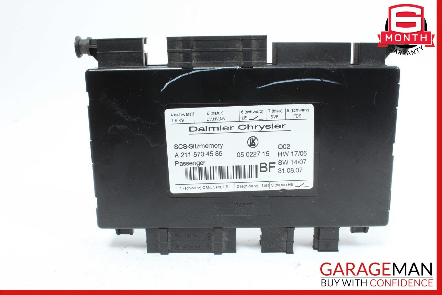 03-12 Mercedes GL450 SLK350 E350 Front Right Side Seat Controller Module Unit