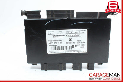 03-12 Mercedes GL450 SLK350 E350 Front Right Side Seat Controller Module Unit