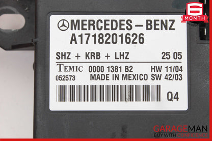 05-11 Mercedes R171 SLK350 Heating Heated Seat Control Module Unit Q4 OEM