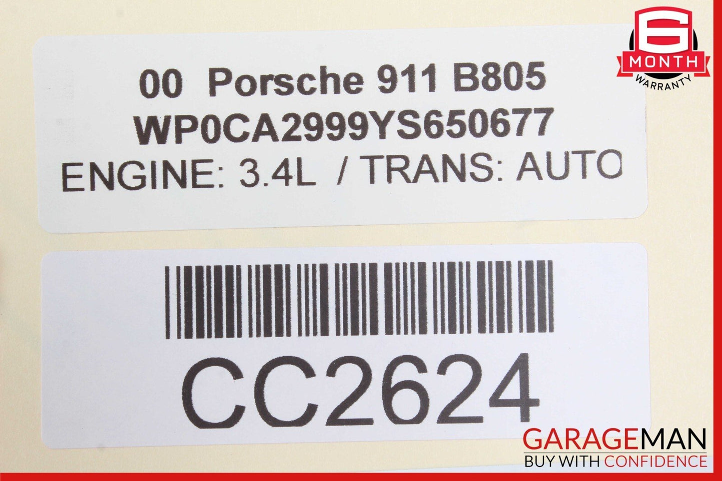 99-05 Porsche Carrera 911 996 Rear Right Side Top Upper Seat Cushion Gray OEM