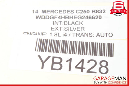 08-14 Mercedes W204 C250 Rear Left Spindle Knuckle Hub Bearing w/ Brake Rotor