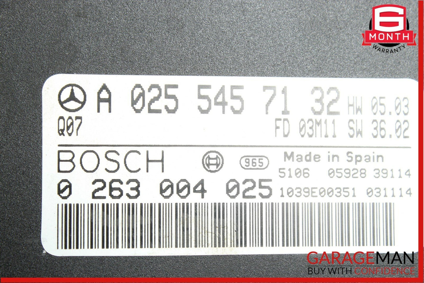 03-06 Mercedes W211 E320 E55 AMG Parktronic Park Assist Control Module Unit OEM