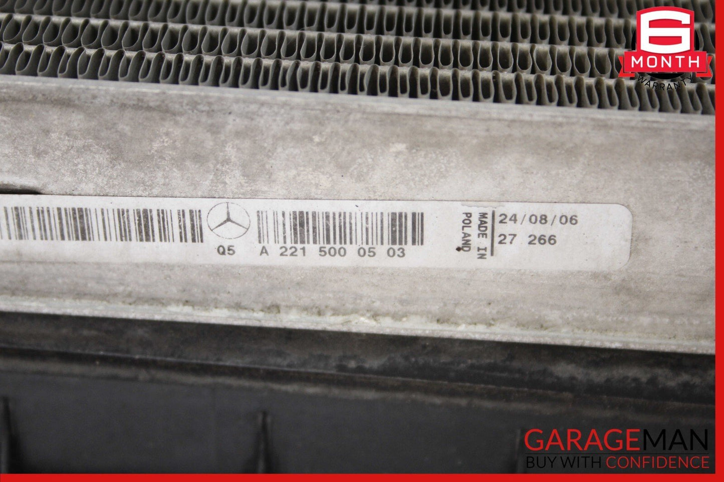 07-09 Mercedes W221 S550 CL550 S450 Engine Radiator A/C Cooling Condenser Assy