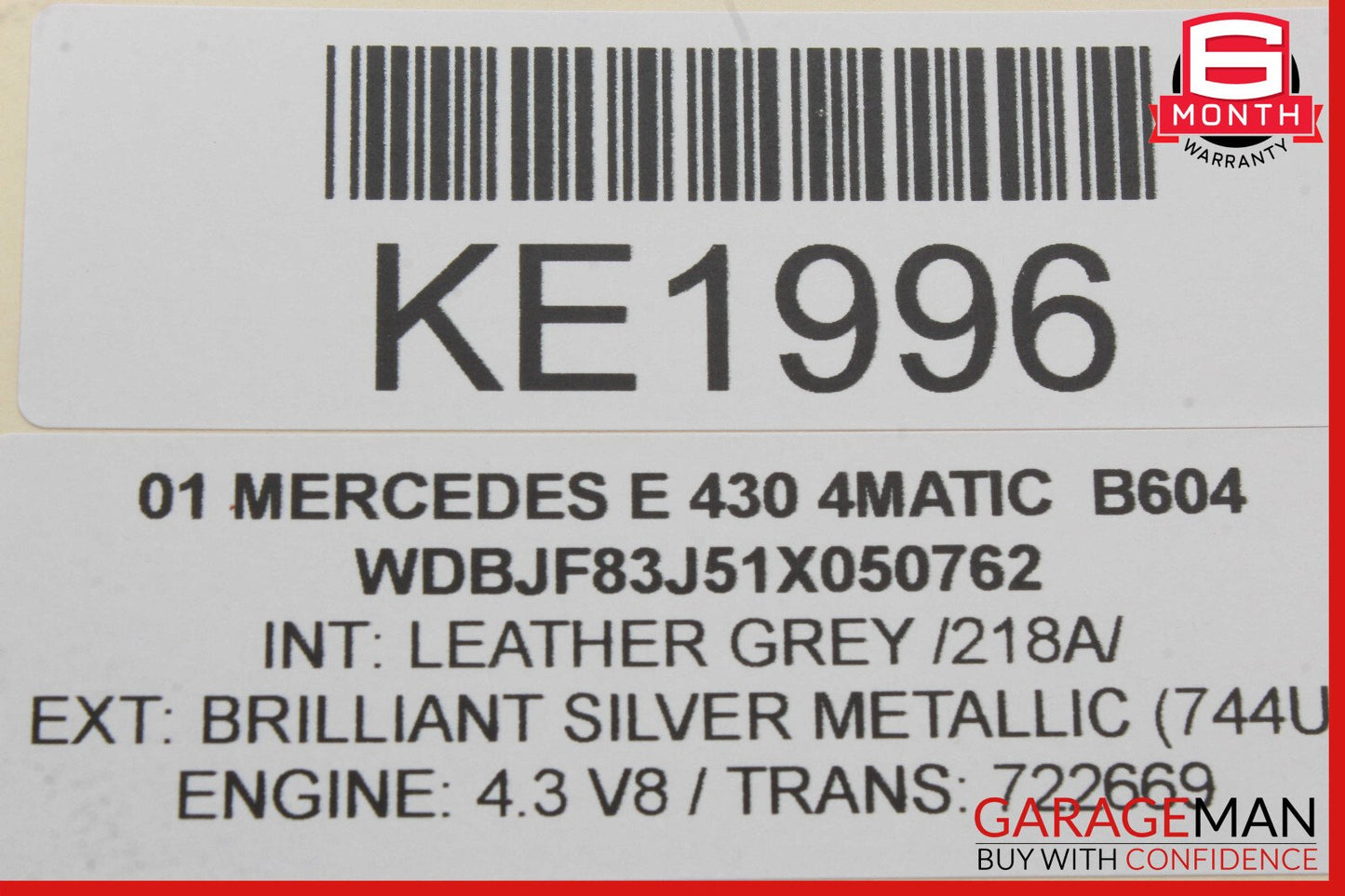 00-03 Mercedes W210 E320 E430 E55 AMG Rear Left Door Audio Speaker OEM