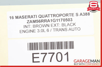 14-18 Maserati Quattroporte Rear Sun Shade Sunshade Roller Blind Motor Assembly