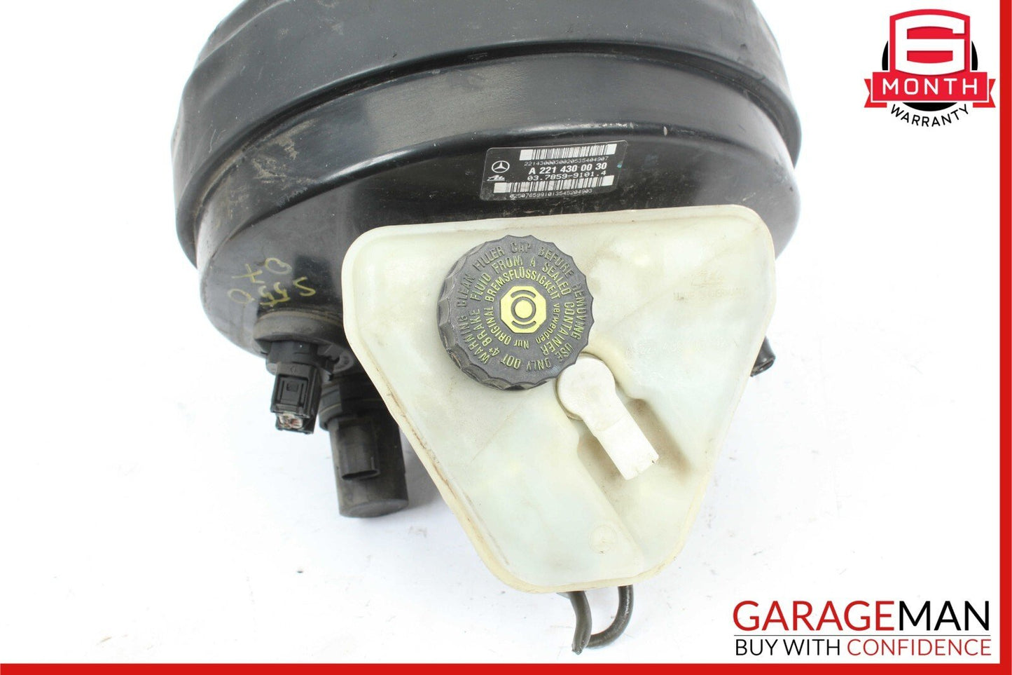 07-09 Mercedes W221 S550 S450 Brake Master Cylinder Power Booster Assy