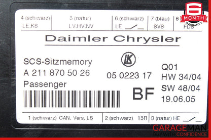 03-12 Mercedes GL350 SLK350 E350 Front Right Side Seat Controller Module Unit