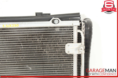 97-04 Mercedes R170 SLK230 C280 Engine Cooling Radiator AC Air A/C Condenser OEM