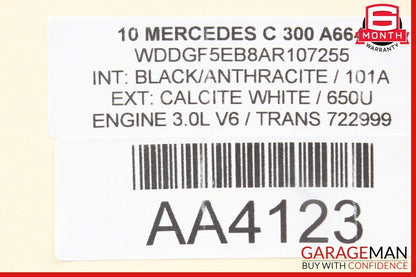 08-14 Mercedes W204 C300 C250 Interior Rear View Mirror Beige