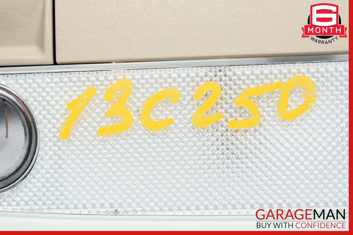 08-21 Mercedes W204 C250 GLK350 Rear Overhead Dome Light Beige 2048204901 OEM