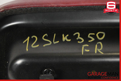 12-16 Mercedes R172 SLK350 Front Right Side Lower Bottom Seat Cushion Cover Red
